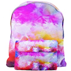 Background Drips Fluid Colorful Giant Full Print Backpack by Sapixe