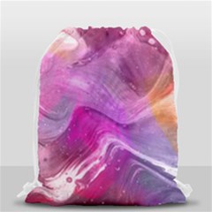Background Art Abstract Watercolor Drawstring Bag (small) by Sapixe