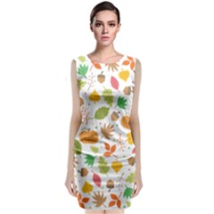 Thanksgiving Pattern Sleeveless Velvet Midi Dress by Valentinaart