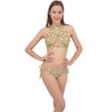 Christmas pattern Cross Front Halter Bikini Set View1
