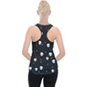 Pattern Skull Stars Halloween Gothic on black background Piece Up Tank Top View2