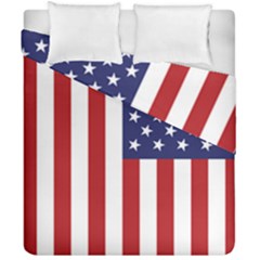 Us Flag Stars And Stripes Maga Duvet Cover Double Side (california King Size) by snek