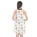 Doge Much Thug WOW Pattern Funny Kekistan Meme dog White Halter Neckline Chiffon Dress  View2