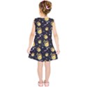 Doge Much Thug WOW Pattern Funny Kekistan Meme dog black background Kids  Tunic Dress View2