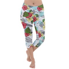 Apu Apustaja And Groyper Pepe The Frog Frens Hawaiian Shirt With Red Hibiscus On White Background From Kekistan Lightweight Velour Capri Yoga Leggings by snek