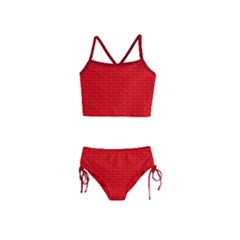 Maga Make America Great Again Usa Pattern Red Girls  Tankini Swimsuit by snek