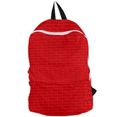 Maga Make America Great Again Usa Pattern Red Foldable Lightweight Backpack by snek