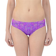 Hot Pink And Purple Abstract Branch Pattern Hipster Bikini Bottoms by myrubiogarden