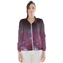 Christmas Tree Cluster Red Stars Nebula Constellation Astronomy Windbreaker (women) by genx
