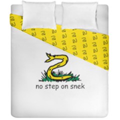 No Step On Snek Gadsden Flag Meme Parody Duvet Cover Double Side (california King Size) by snek