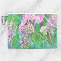 Invincibelle Spirit Hot Pink Hydrangeas On Aqua Green Canvas Cosmetic Bag (xl) by myrubiogarden