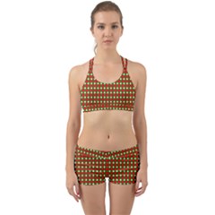 Lumberjack Plaid Buffalo Plaid Back Web Gym Set by Wegoenart