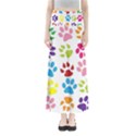 Paw Print Paw Prints Background Full Length Maxi Skirt View1