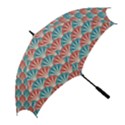 Seamless Patter Peacock Feathers Golf Umbrellas View2