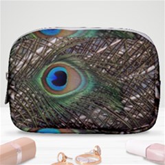 Peacock Tail Feathers Make Up Pouch (small) by Wegoenart