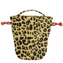 Animal Fur Skin Pattern Form Drawstring Bucket Bag View1