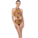 Blood Orange Fruit Citrus Fruits Halter Side Cut Swimsuit View1