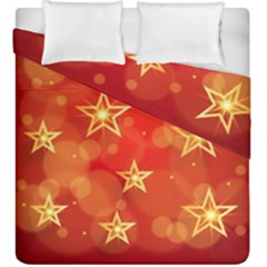 Background Christmas Decoration Duvet Cover Double Side (king Size) by Simbadda