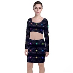 Abstract Sphere Box Space Hyper Top And Skirt Sets by Simbadda