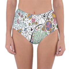 Sledscape Reversible High-waist Bikini Bottoms by chellerayartisans