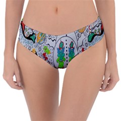 Supersonic Volcano Snowman Reversible Classic Bikini Bottoms by chellerayartisans