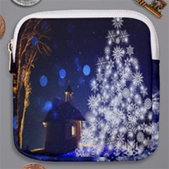Christmas Card Christmas Atmosphere Mini Square Pouch by Wegoenart