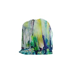 Art Abstract Modern Abstract Drawstring Pouch (small) by Wegoenart
