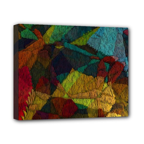 Background Color Template Abstract Canvas 10  X 8  (stretched) by Wegoenart