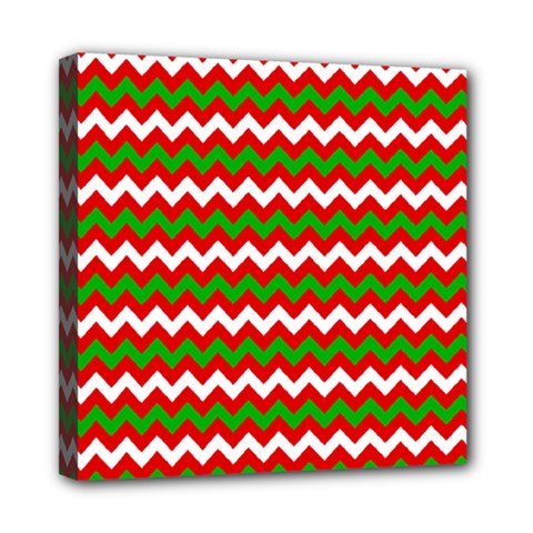 Christmas Paper Scrapbooking Pattern Mini Canvas 8  X 8  (stretched) by Wegoenart