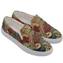 Wings Feathers Cubism Mosaic Men s Canvas Slip Ons View3