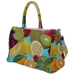 Fruit Picture Drawing Illustration Duffel Travel Bag by Wegoenart