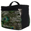 Peacock Close Up Plumage Bird Head Make Up Travel Bag (Small) View2