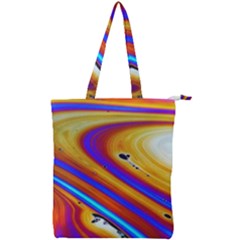 Soap Bubble Color Colorful Double Zip Up Tote Bag by Wegoenart