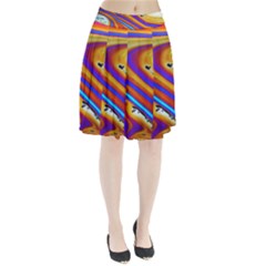 Abstract Architecture Background Pleated Skirt by Wegoenart