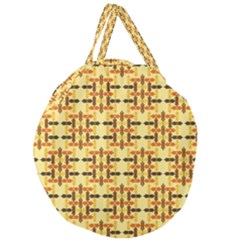Abstract Background Vintage Giant Round Zipper Tote by Wegoenart