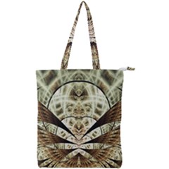 Pattern Nature Desktop Fractals Double Zip Up Tote Bag by Wegoenart