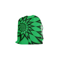 The Fourth Dimension Fractal Drawstring Pouch (small) by Wegoenart
