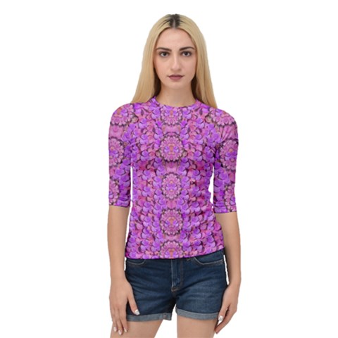 Paradise Blossom Tree On The Mountain High Quarter Sleeve Raglan Tee by pepitasart