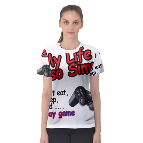 My Life Is Simple Women s Sport Mesh Tee by Ergi2000