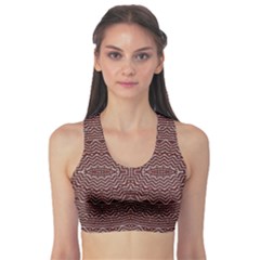 Design Pattern Abstract Desktop Sports Bra by Pakrebo