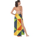 Background Geometric Color Maxi Chiffon Tie-Up Sarong View2