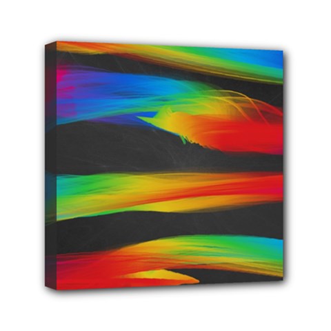 Colorful Background Mini Canvas 6  X 6  (stretched) by Pakrebo