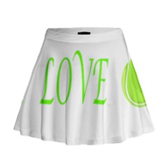 I Lovetennis Mini Flare Skirt by Greencreations