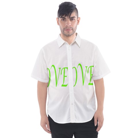 I Lovetennis Men s Short Sleeve Shirt by Greencreations