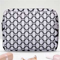 Black Pattern Halftone Wallpaper Make Up Pouch (large) by Pakrebo