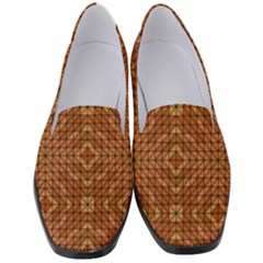 Mosaic Triangle Symmetry Women s Classic Loafer Heels by Pakrebo