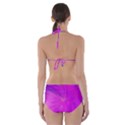 Psychedelic Purple Garden Milkweed Flower Cut-Out One Piece Swimsuit View2