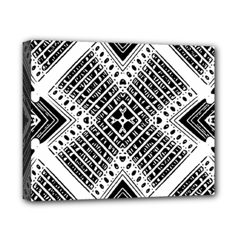 Pattern Tile Repeating Geometric Canvas 10  X 8  (stretched) by Pakrebo