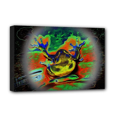 Abstract Transparent Background Deluxe Canvas 18  X 12  (stretched) by Pakrebo