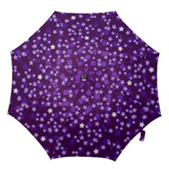 Textile Cross Pattern Square Hook Handle Umbrellas (small) by Pakrebo